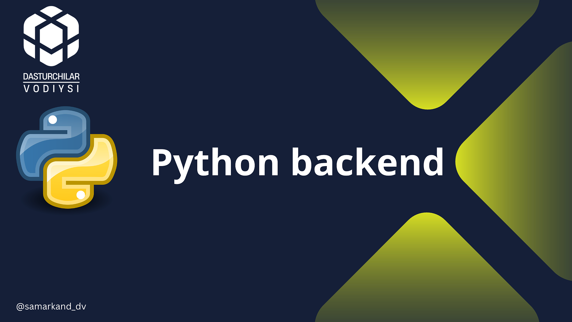 Python backend