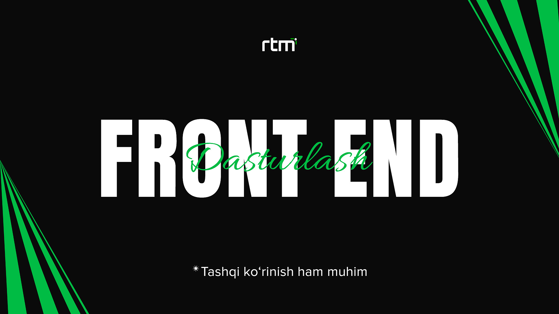 Frontend dasturlash 