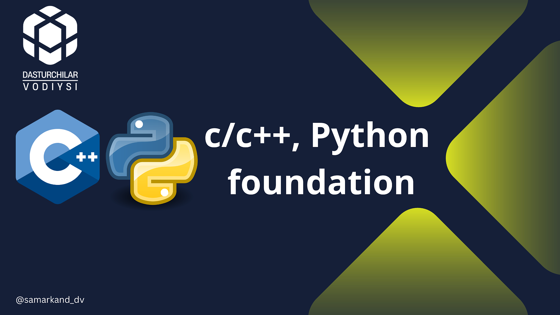 c/c++, Python foundation